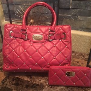 Michael Kors Studded bag and wallet